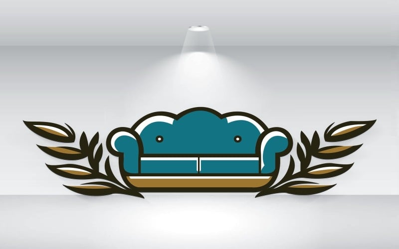 Möbel-Logo-Vorlage, Vektorformat