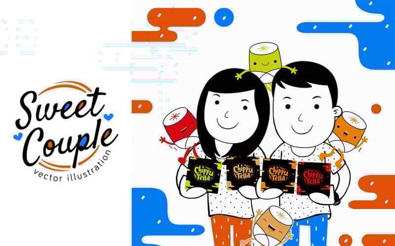 Sweet Couple Vector Illustration #19