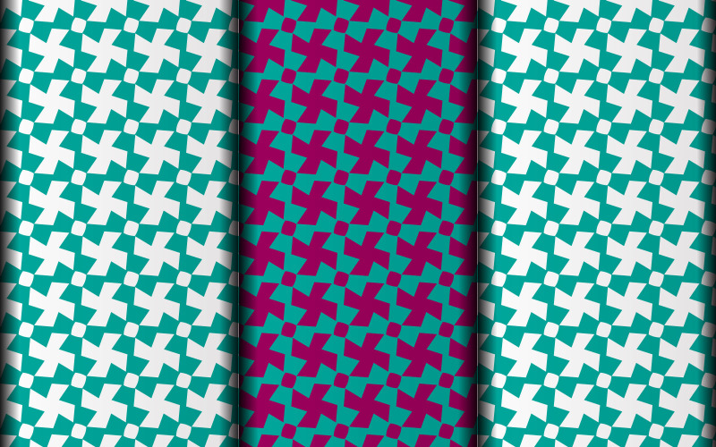 Design de padrão vetorial simples estilo flor.