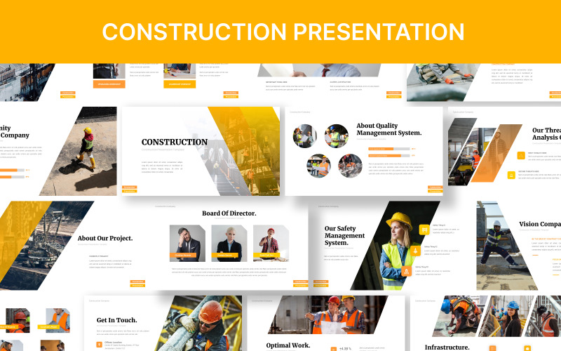 Építőipari Powerpoint sablon bemutató
