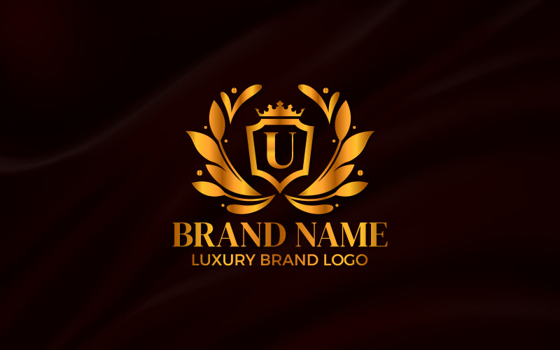 Logo de lettre de luxe, conception d'identité de marque de luxe V3