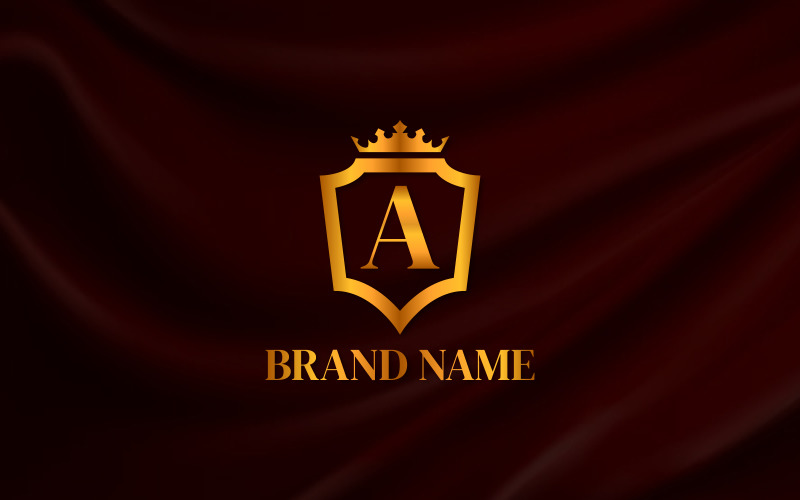 Logo de lettre de luxe, conception d'identité de marque de luxe