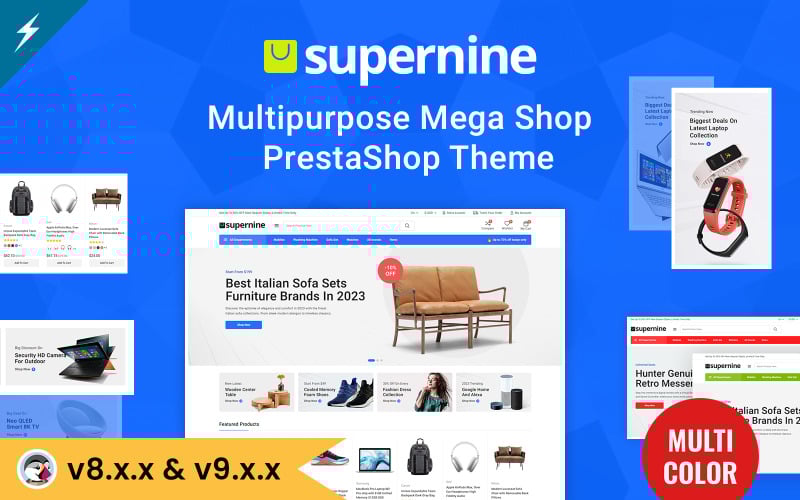 Supernine - Multipurpose Mega Shop Prestashop Theme