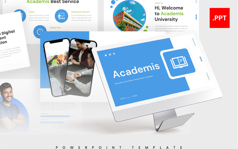 Academis - Modello PowerPoint per l'Università dell'Istruzione