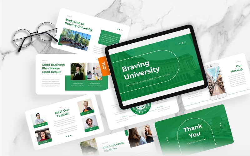 Braving - Education University Google Slides Mall