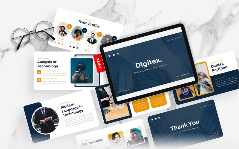 Digitex - 技术 PowerPoint 模板