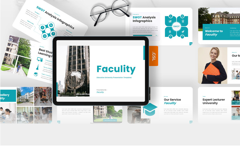 Fakultet – Utbildning Universitet Google Slides mall