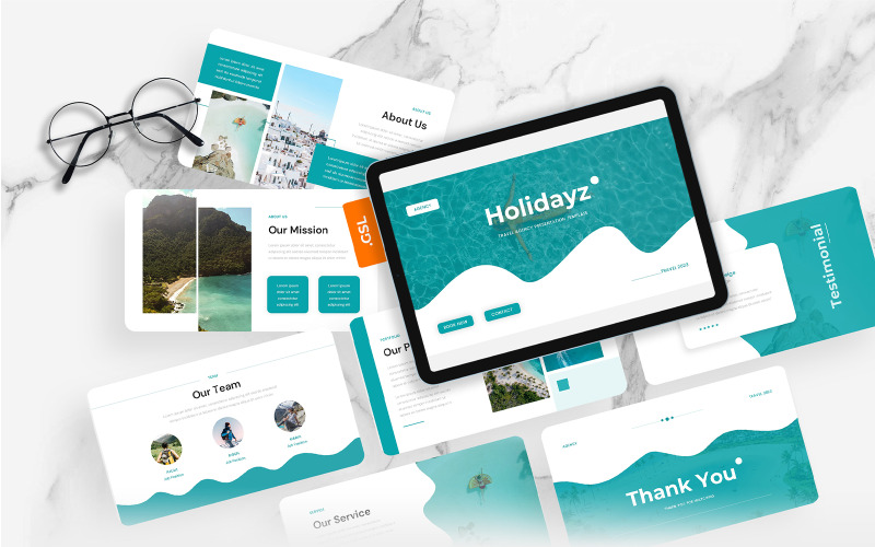 Holidayz – Šablona Prezentací Google cestovní kanceláře