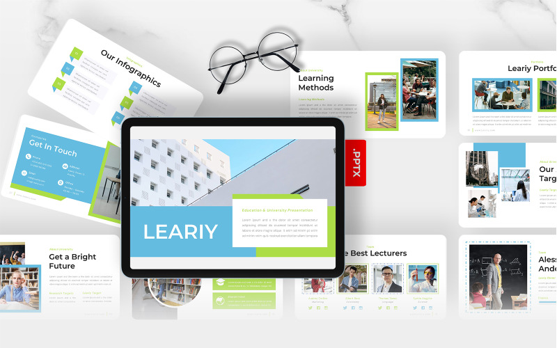 Leariy - Modello PowerPoint per l'Università dell'Istruzione