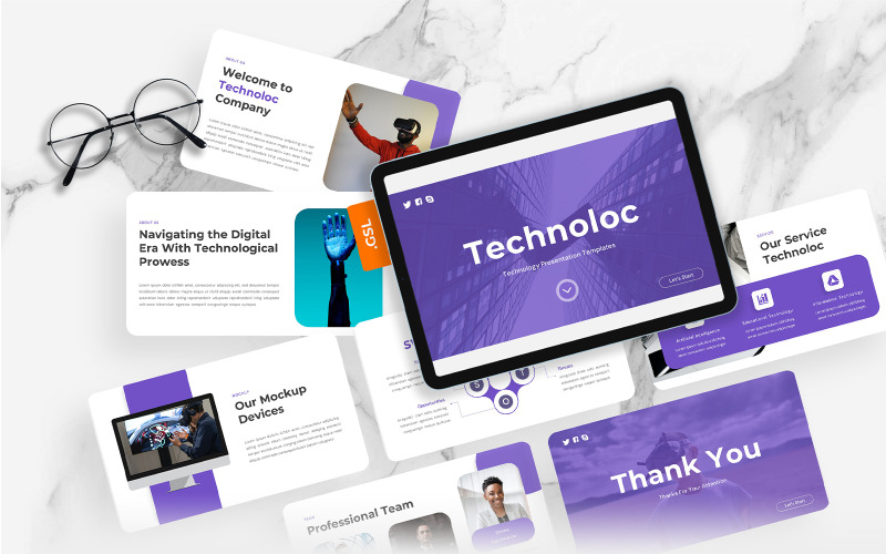 Technoloc – Technologie Google Slides Template
