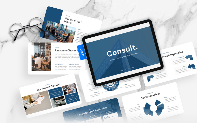 Consult – шаблон основної доповіді для бізнес-консультацій