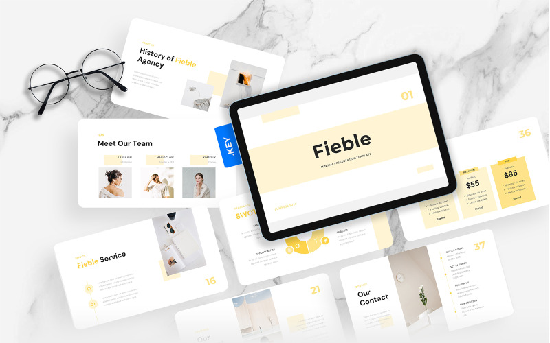 Fieble - Minimal Keynote Template
