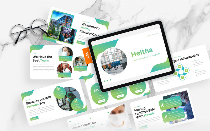 Heltha - Modello di Presentazioni Google mediche