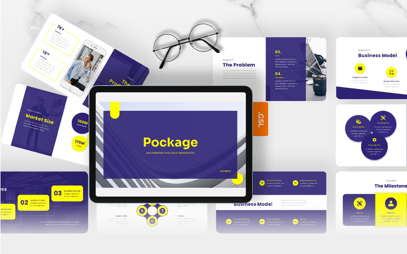 Pockage – Mehrzweck-Pitch-Deck-Google-Slides-Vorlage