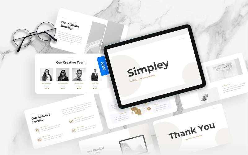 Simpley – минималистичный шаблон Keynote
