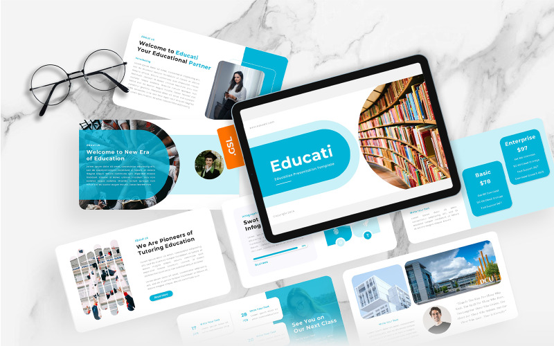 Szablon Prezentacji Google dla Uniwersytetu Edukacyjnego