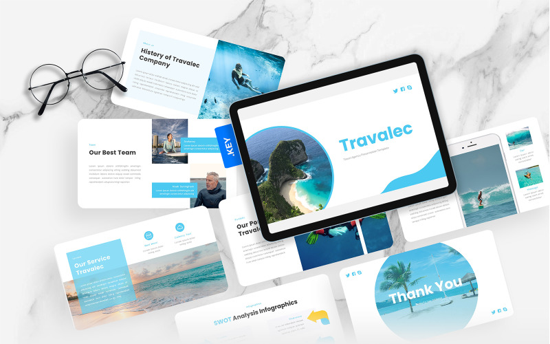 Travalec – Travel Agency Keynote Template
