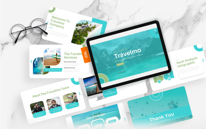 Travelmo – modelo de apresentação do Google para agência de viagens