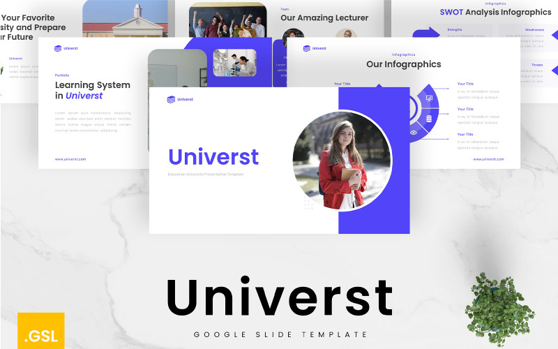 Universt – Onderwijs Universiteit Google Slides-sjabloon