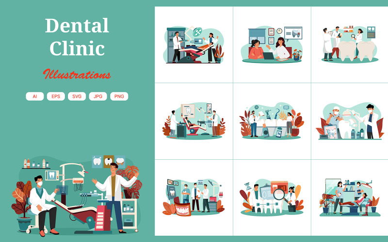 M639_Pacchetto illustrazioni clinica odontoiatrica