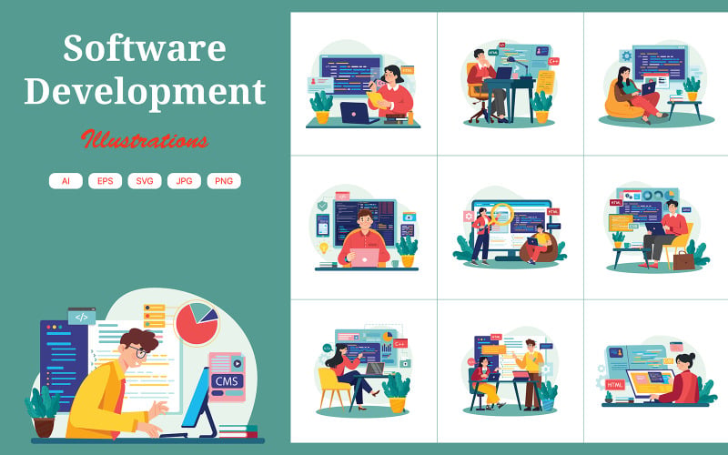 M641_Pack d’illustrations de développement logiciel