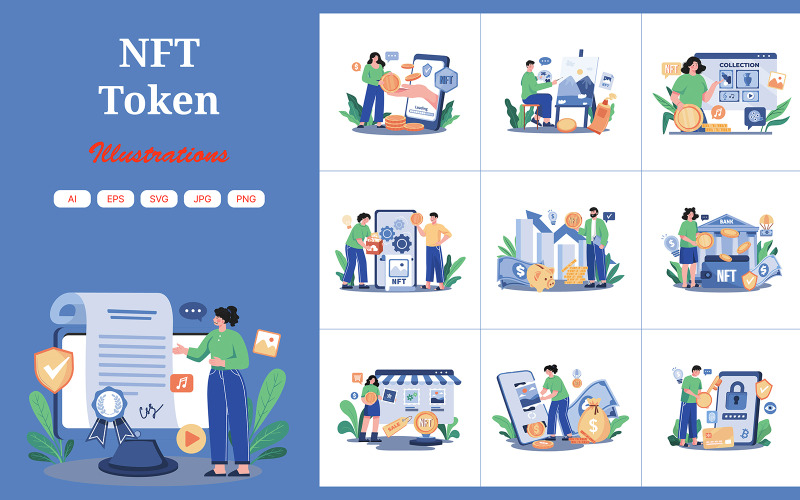 M646_NFT-Token-Illustrationspaket