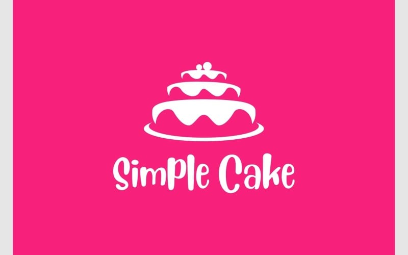 Logo del partito di panetteria di compleanno della torta