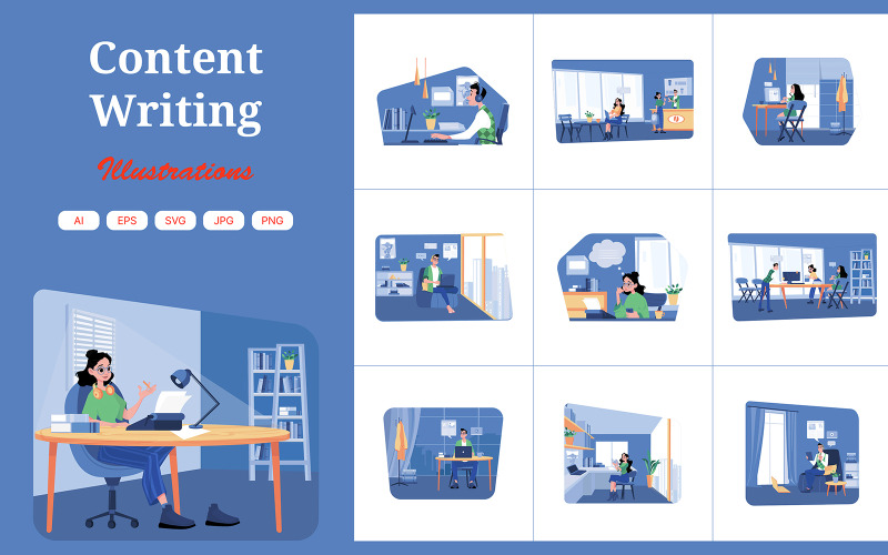 M631_Content Pacote de ilustrações para escrita
