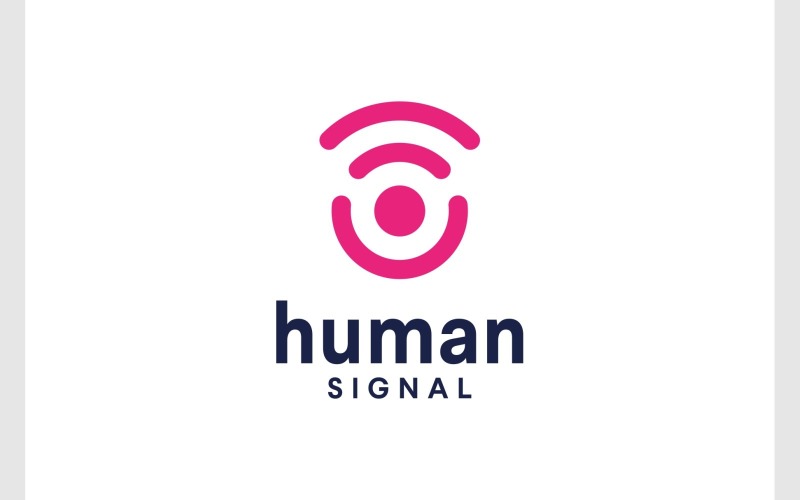 Беспроводной логотип Human People Signal