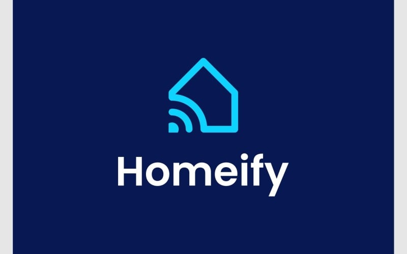 Домашній будинок сигнал Інтернет логотип