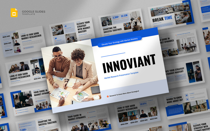 Inovador - Modelo de Apresentações Google de Pesquisa de Mercado