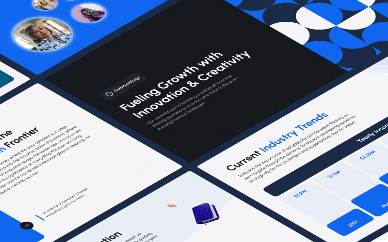 Šablona obchodní prezentace — Quantum Forge