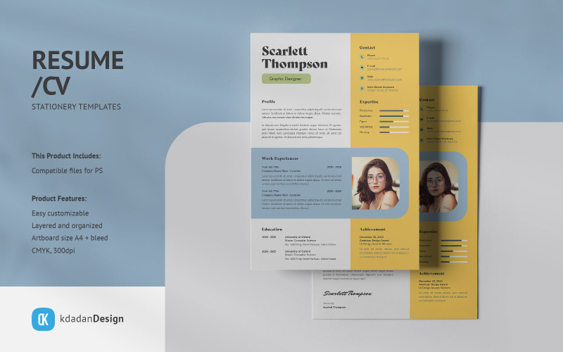 Curriculum vitae/CV Modelli di progettazione PSD Vol 207
