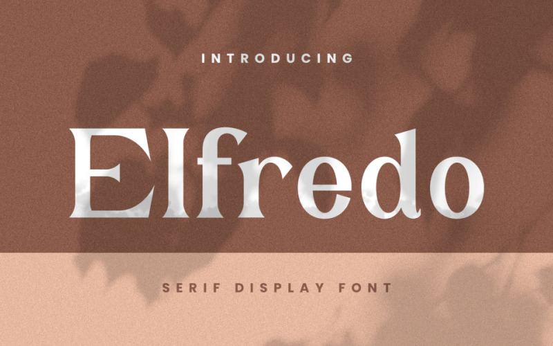 Сучасний дизайнерський шрифт Elfredo