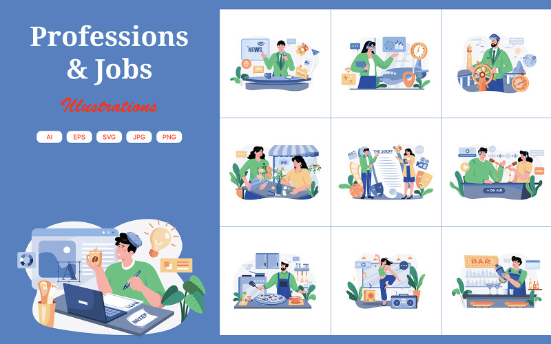 M588_Professions Ilustrace Pack