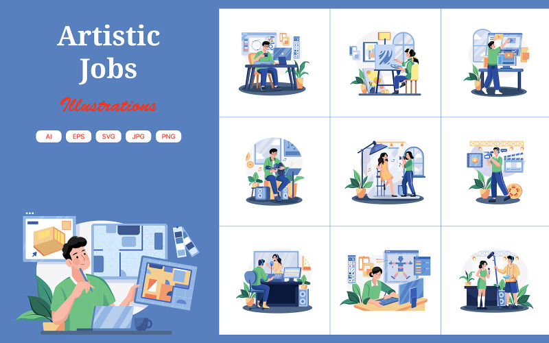 M591_Pakiet ilustracji prac artystycznych