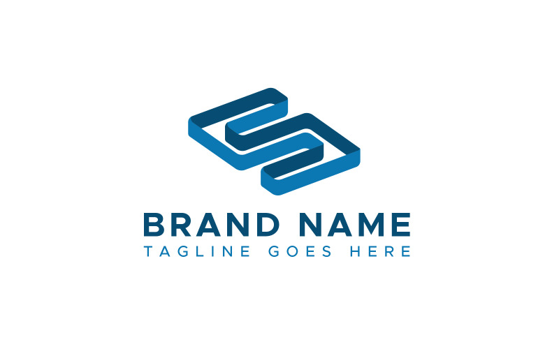 Modèle de conception de logo moderne unique lettre S