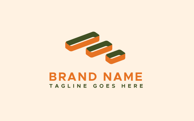 Modello di design minimale del logo moderno con lettera F
