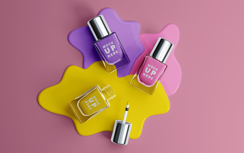 Nail Varnish Mockup Template 379092 TemplateMonster