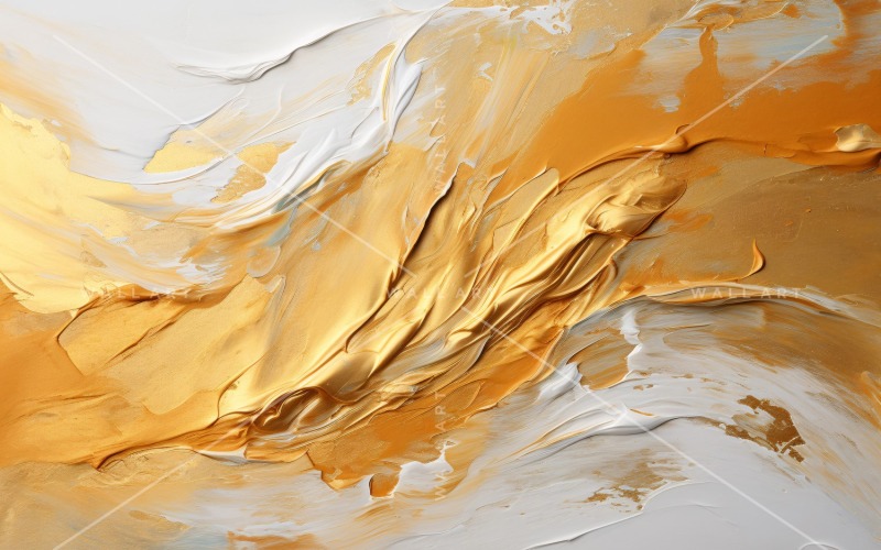Expresiones abstractas de arte de lámina dorada 2
