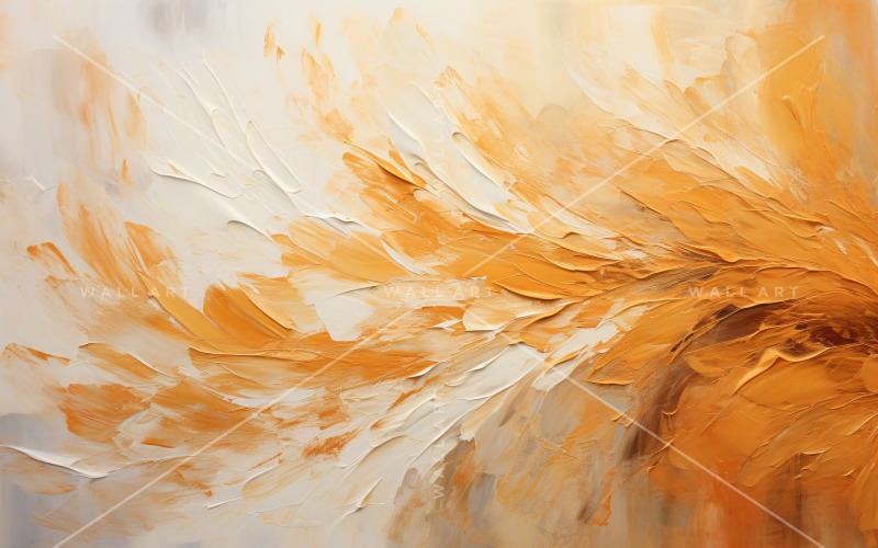 Expressões Abstratas de Arte em Folha Dourada 3