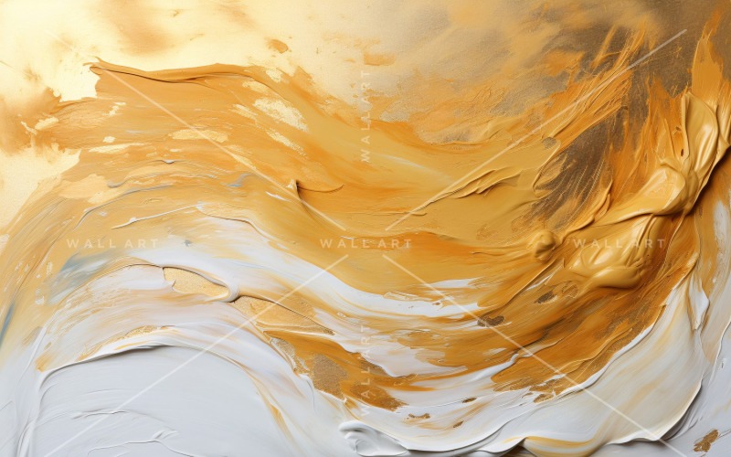 Goldene Folienpinselstriche künstlerischer Ausdruck 2