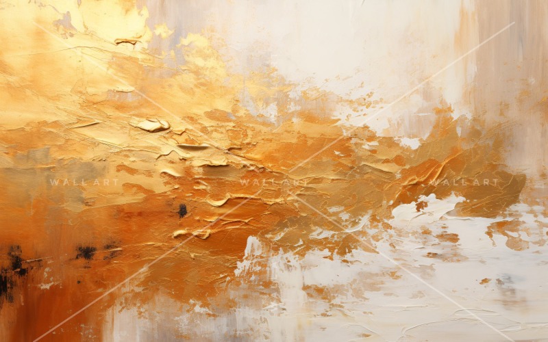 Gouden folie elegante muurkunst 1