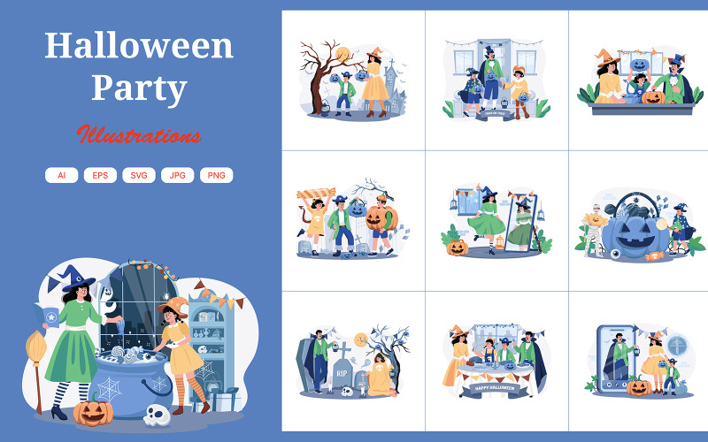 M548_Halloween-illustratiepakket