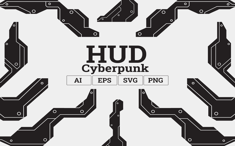Cyberpunk HUD - İllüstrasyon