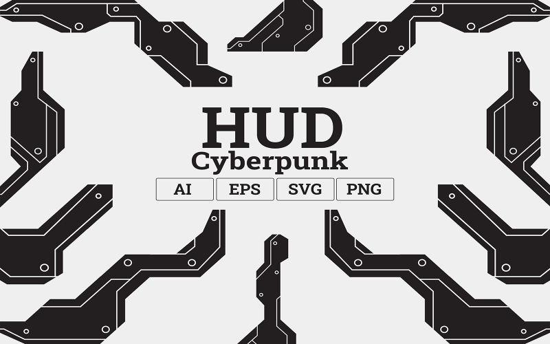 Cyberpunk-HUD – Illustration