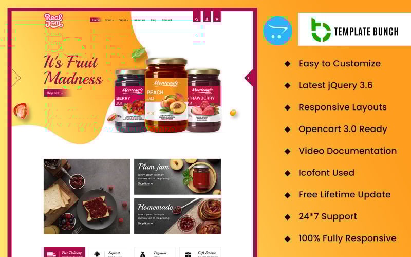 Real Jam - теми OpenCart і шаблони веб-сайтів для дизайну веб-сайтів електронної комерції