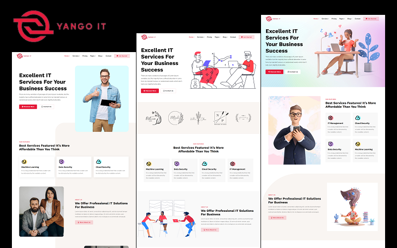 Yango - 技术 IT 解决方案、软件、服务提供商公司和商业 WordPress 主题