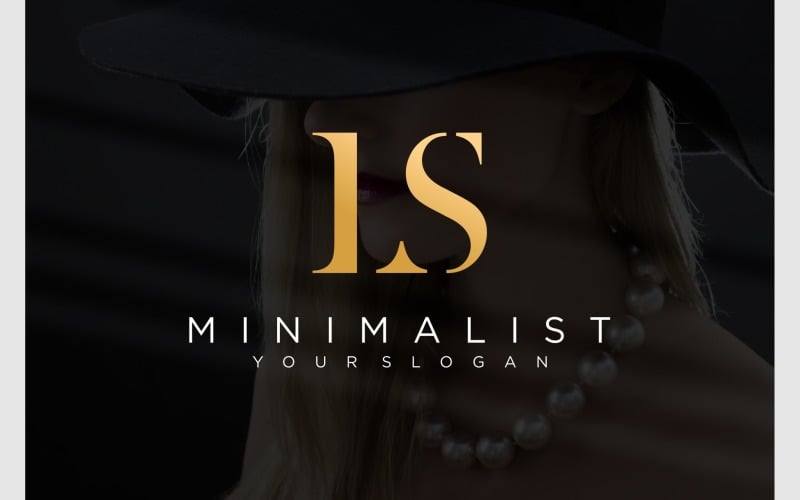Letter L S Gold Luxury Logo