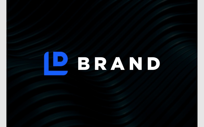 Lettre LD Initiales Logo Simple